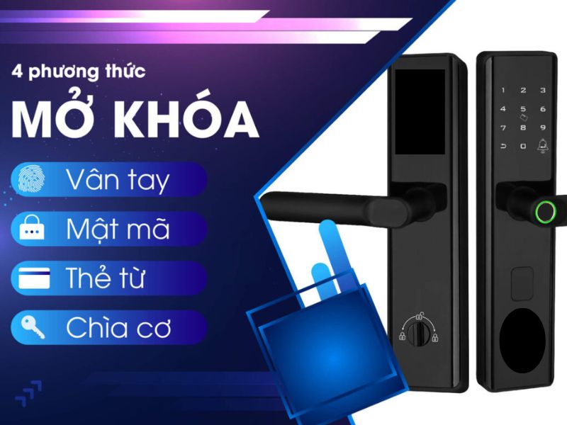 các phương thức mở khóa cửa khóa điện tử