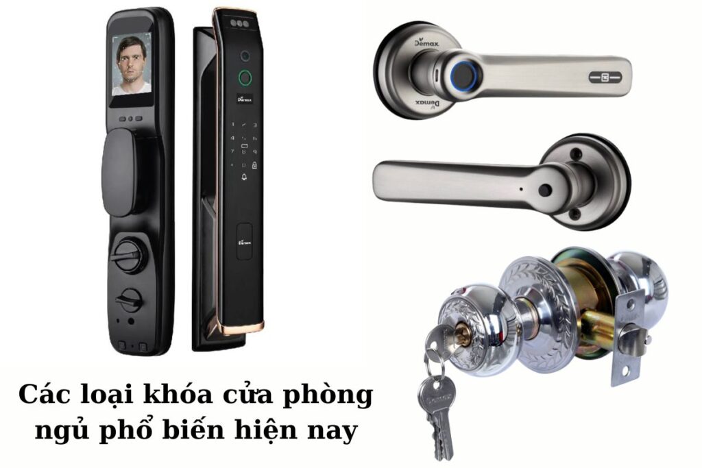 Các loại khóa cửa phòng ngủ phổ biến hiện nay