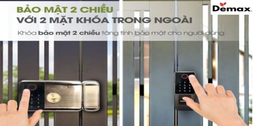 tính năng bảo mật của khoá vân tay 2 chiều