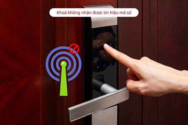 Lỗi khóa điện tử không nhận tín hiệu mã số