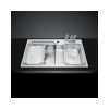 Chậu rửa bát inox 2 hố Malloca MS 1028D 1 Chậu rửa bát bán thủ công Malloca MS 1028D