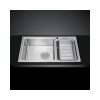 Chậu rửa bát inox 2 hố Malloca MS 8801 2 Chậu rửa bát bán thủ công Malloca MS 8801