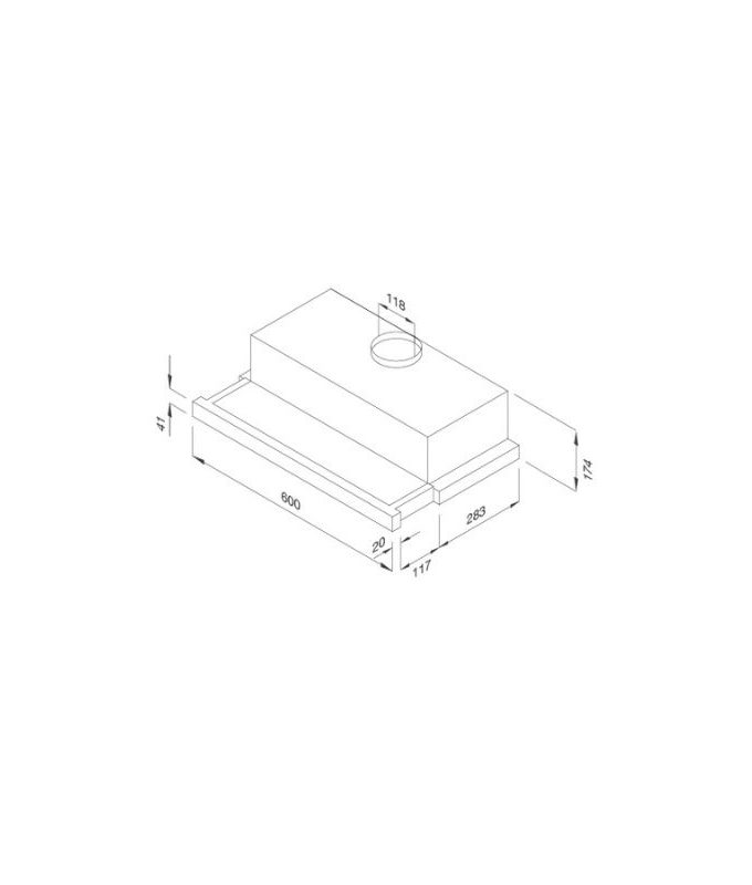 Máy hút mùi Malloca K1506 3 Thiết kế của Máy hút mùi Malloca âm tủ K1506
