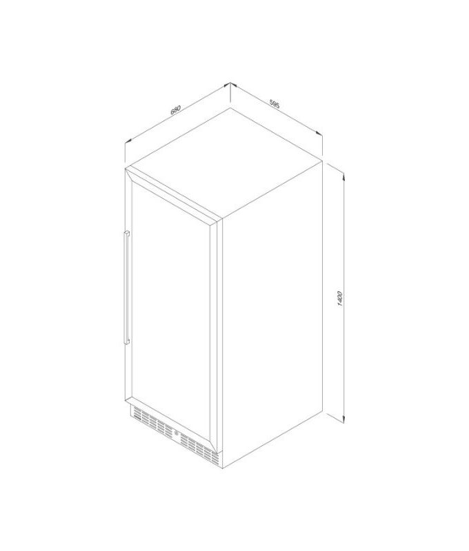 Tủ rượu Malloca MWC-120DC độc lập 3 Thiết kế của Tủ bảo quản rượu đọc lập Malloca MWC-120DC