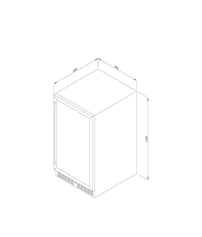 Tủ rượu Malloca MWC-89S độc lập 3 Thiết kế của Tủ bảo quản rượu độc lập Malloca MWC - 89S