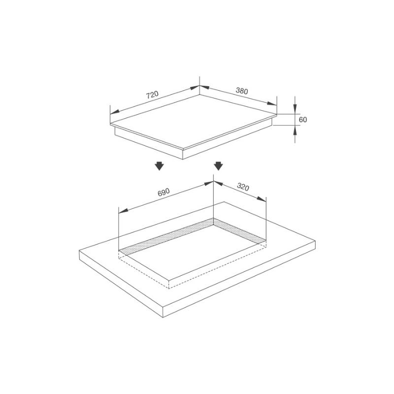 Thiết kế của Bếp từ kết hợp hồng ngoại Malloca MH-02IR D Thiết kế của Bếp từ kết hợp hồng ngoại Malloca MH-02IR D