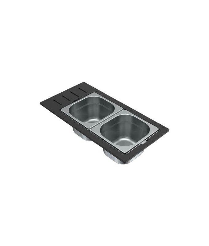 Chậu rửa bát đá 1 hố Malloca SENSE K82 5 phụ kiện kèm theo Chậu rửa bát Malloca SENSE K82