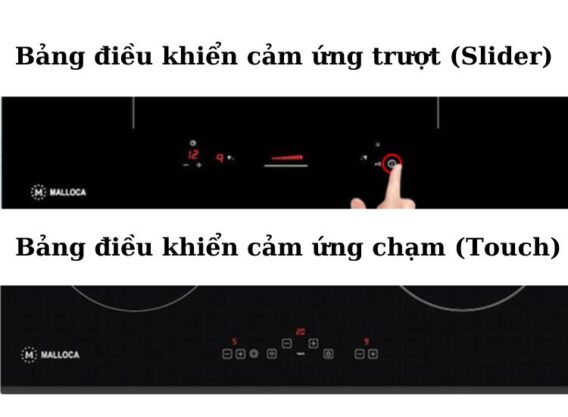 Bảng điều khiển bếp từ Malloca