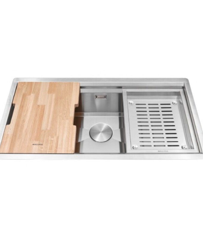 Chậu rửa bát Inox 1 hố Malloca Slide MS 781