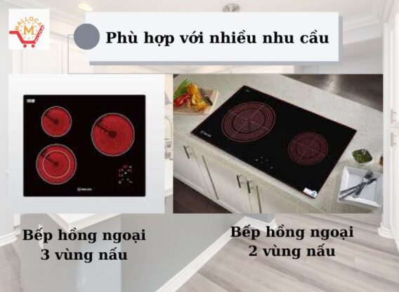 Vùng nấu bếp hồng ngoại Malloca