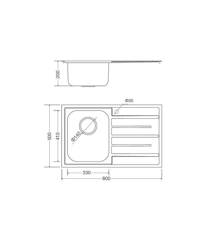Chậu rửa bát inox 1 hố Malloca MS - 1017 NEW 3 chau rua bat ban thu cong malloca ms 1017 new 1