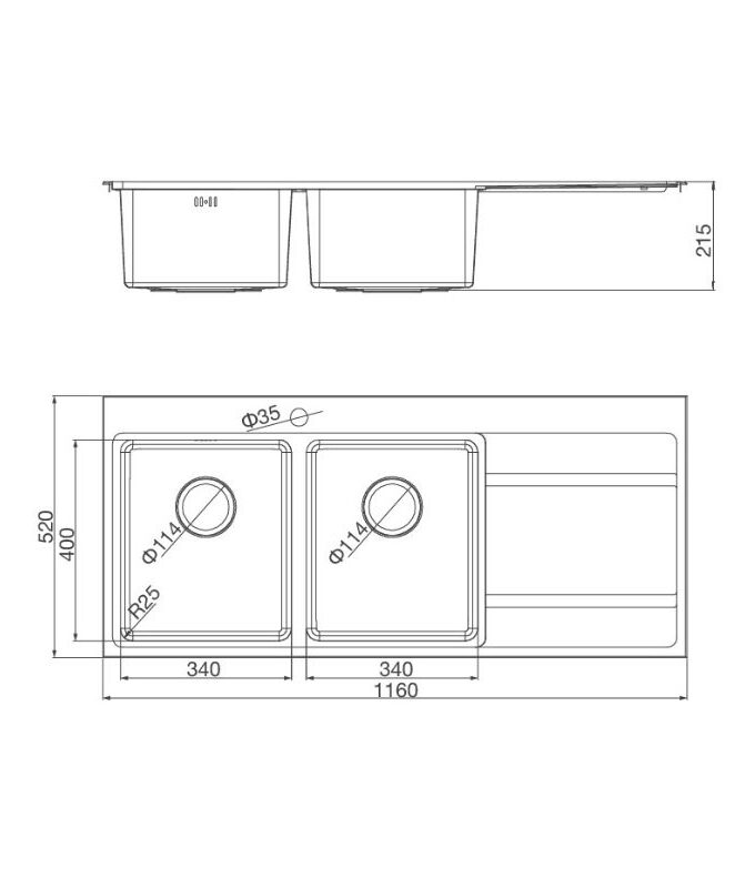 Chậu rửa bát Malloca MS 7818 3 chau rua bat malloca ms 7818 1