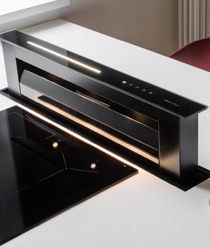Hình ảnh thực tế Máy hút khói khử mùi – âm bàn Downdraft K-900BM