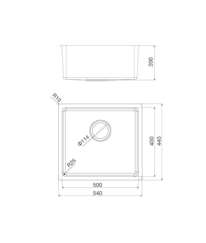 Chậu rửa chén Malloca MS6054 4 thong so chau rua chen malloca ms6054