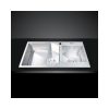 Chậu rửa bát inox 2 hố Malloca MS 610A 1 Chậu rửa bát bán thủ công Malloca MS 610A