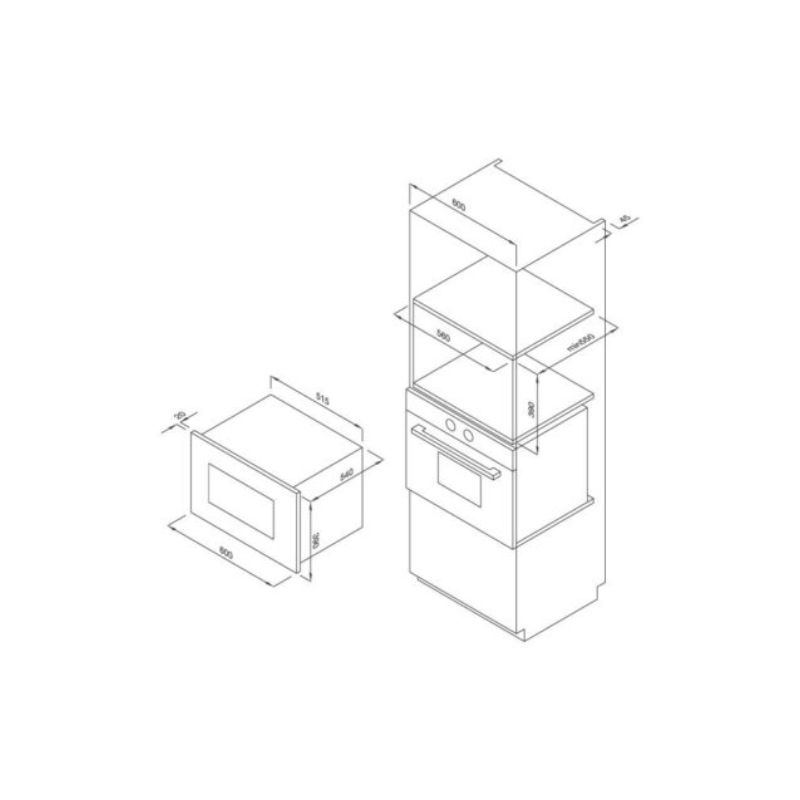 Thiết kế của Lò vi sóng Malloca MW-34YA Thiết kế của Lò vi sóng Malloca MW-34YA