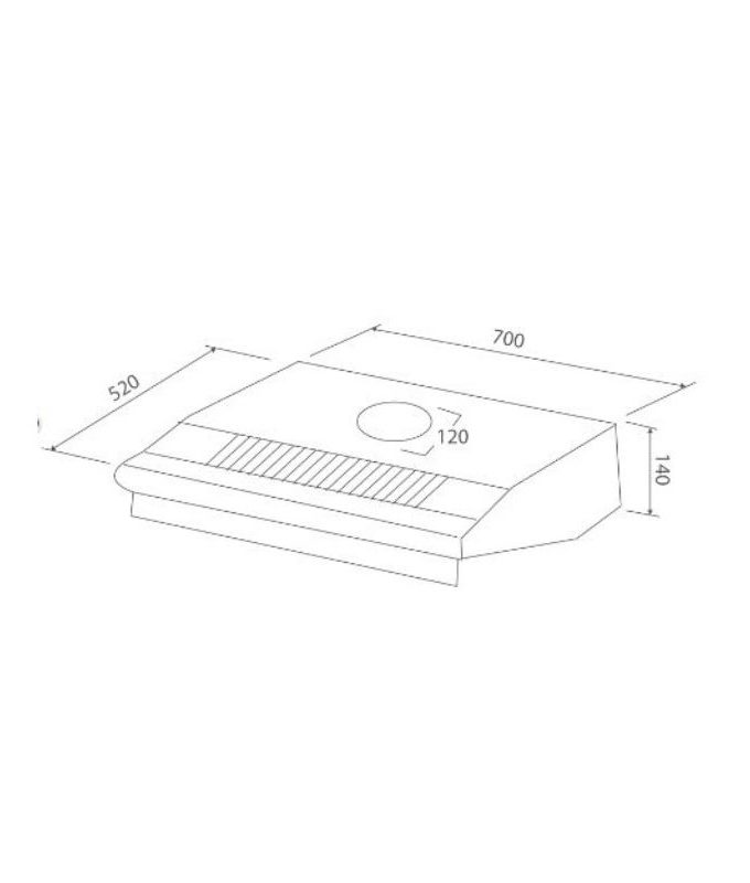 Thiết kế của Máy hút mùi Malloca classic H322.7