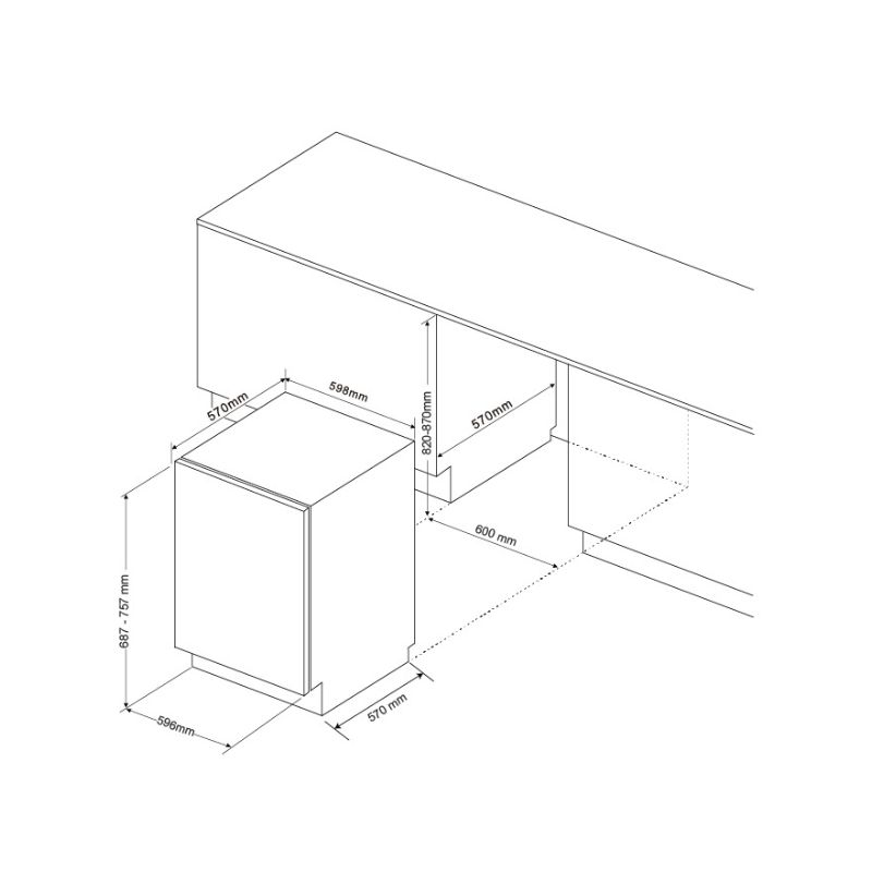 kích thước của Máy rửa bát Malloca MDW14-B09FI kích thước của Máy rửa bát Malloca MDW14-B09FI