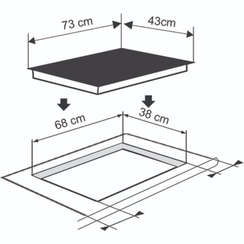 Thiết kế của Bếp từ Munchen GM2199 (Dòng sản phẩm Malaysia)