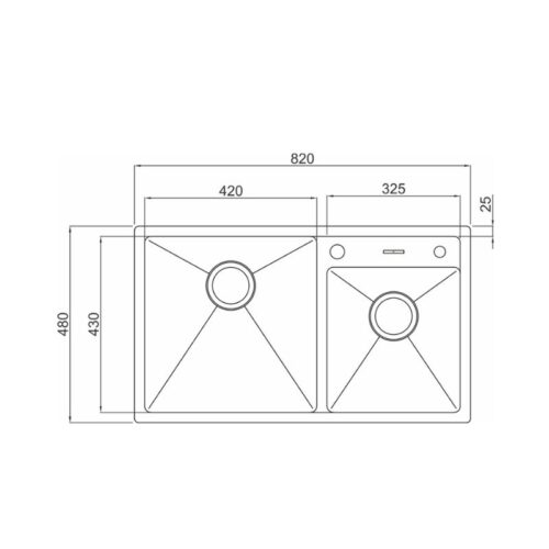 Chậu Inox AISI 304 Munchen MBS4581-S02