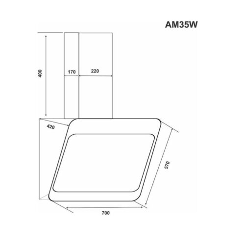 Máy hút mùi áp tường Munchen AM35W
