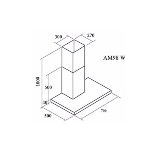 Máy hút mùi áp tường Munchen AM98W (1)
