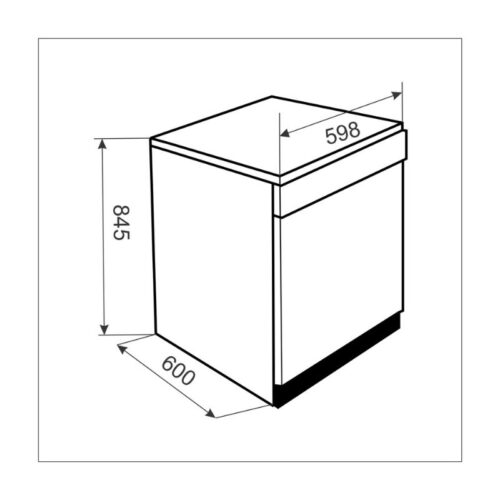 kích thước của Máy rửa bát Munchen M15SW