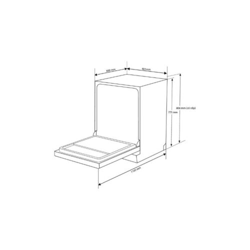 kích thước Máy rửa bát Munchen M805T01EU