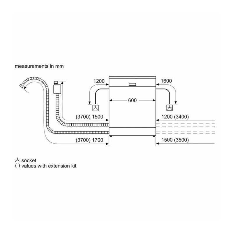 Hình ảnh 2D Bosch SMS50E82EU Hình ảnh 2D Bosch SMS50E82EU