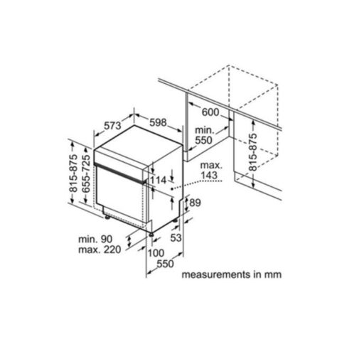 MÁY RỬA CHÉN BÁT BOSCH SMS50E82EU khuyến mại lớn 6 Hình ảnh 3d Bosch SMS50E82EU