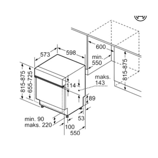 Hình ảnh 3d Bosch SMS69M52EU