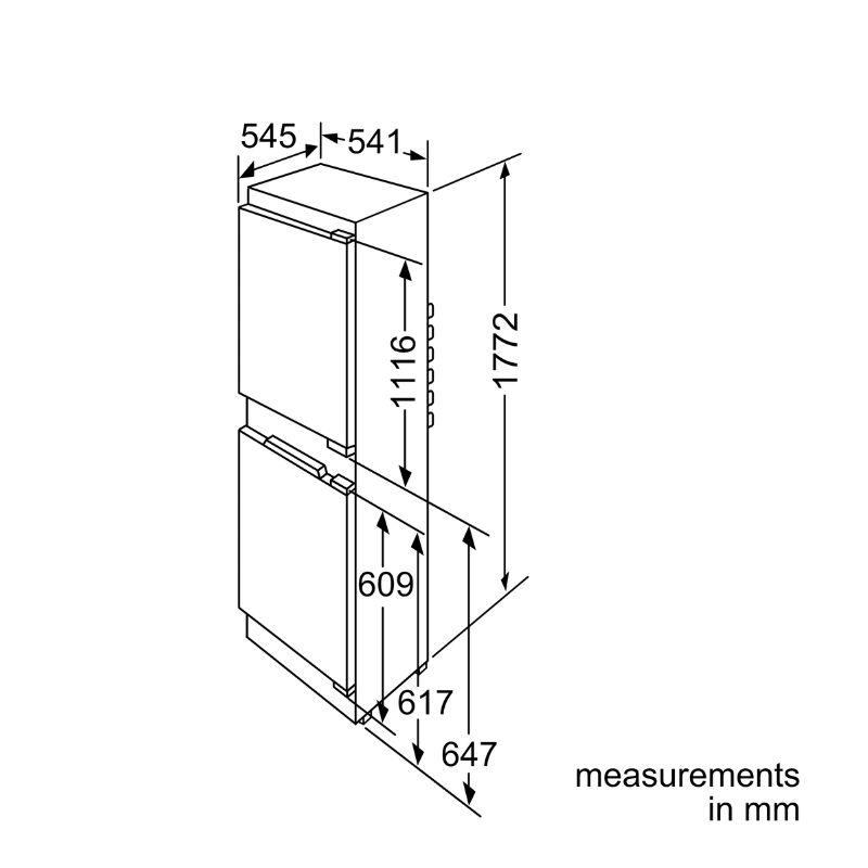 Hình ảnh 3d Bosch KIS38A51 Hình ảnh 3d Bosch KIS38A51