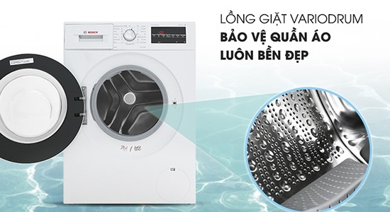 Đánh giá máy giặt Bosch có tốt không? 4 Máy giặt Bosch bảo vệ quần áo và giặt siêu sạch.