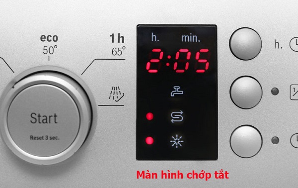 Trung tâm bảo hành máy rửa bát bosch - Bosch-vietnam 2 Màn hình điều khiển nhấp nháy.