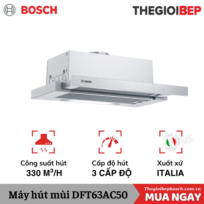 Máy hút mùi âm tủ Bosch DFT63AC50 Máy hút mùi âm tủ Bosch DFT63AC50