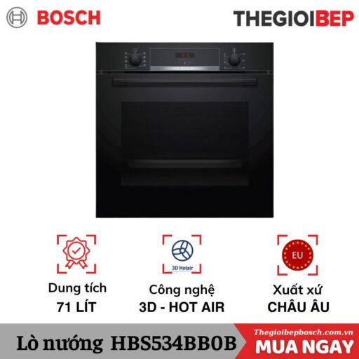Lò nướng âm Bosch HBS534BB0B