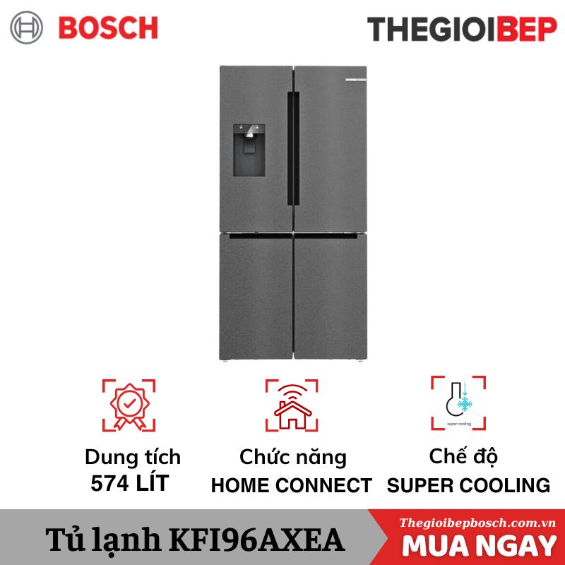Tủ lạnh 4 cánh 574 lít Bosch KFI96AXEA Tủ lạnh 4 cánh 574 lít Bosch KFI96AXEA