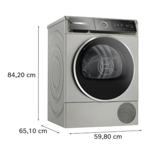 Kích thước máy sấy bơm nhiệt Bosch 9kg WQB246CX0 Serie 8