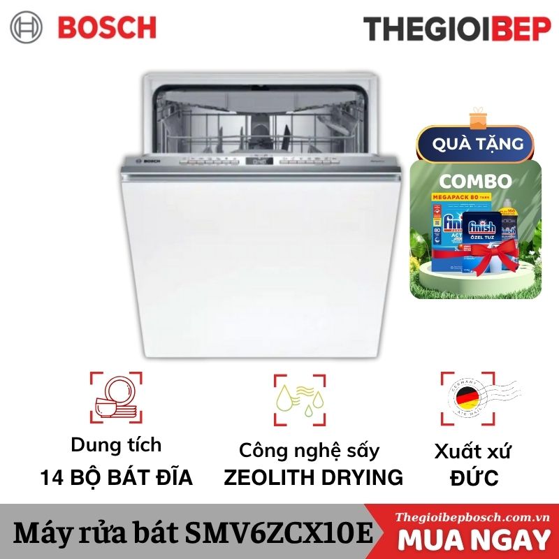 Máy rửa bát Bosch SMV6ZCX10E Máy rửa bát Bosch SMV6ZCX10E