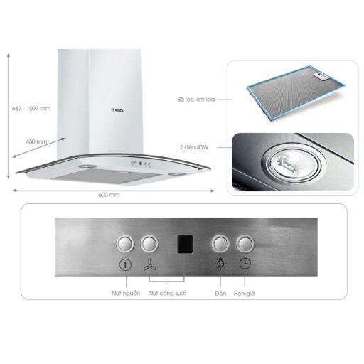 Máy hút mùi Bosch DWA06E651 4 anh huong dan su dung bosch dwa06e651