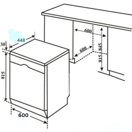 Máy rửa bát Bosch SMS2HTI54E serie 2, độc lập 6 anh kich thuoc lap dat bosch sms2hti54e