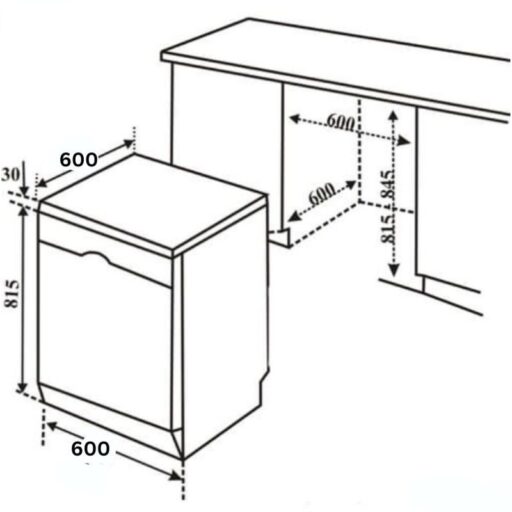 Máy rửa bát Bosch SMS69U48EU serie 6, độc lập 6 anh kich thuoc lap dat bosch sms69u48eu