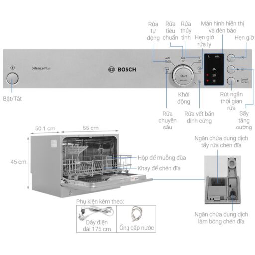 dac diem may rua bat mini bosch sks62e38eu
