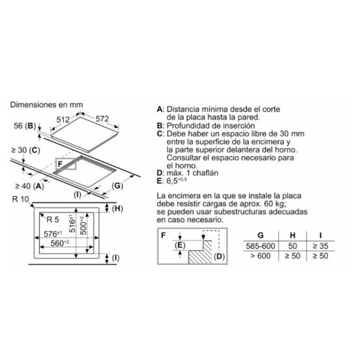 Bếp từ Bosch PIK601N24E 6 hinh anh 2d bosch pik601n24e