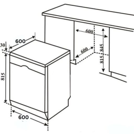 Máy rửa bát Bosch SMS2ITI11E serie 2, độc lập 10 may rua bat doc lap bosch sms2iti11e series 2 6
