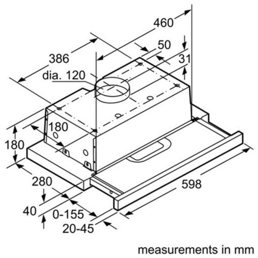 Máy Hút Khói Khử Mùi Bosch DFS067J50B 6 kch-thuoc-may-hut-mui-bosch-dhi623gsg