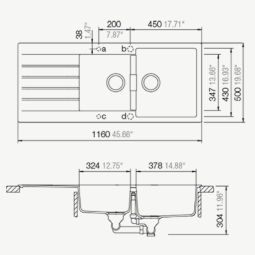 CHẬU RỬA BÁT BOSCH HMH.SIGNUS D-200 MÀU ĐEN 3 chau_rua_bat_bosch_hmh_signus_d200