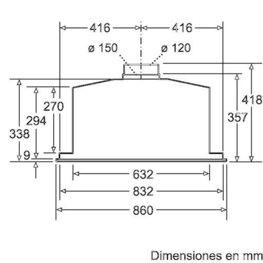 Máy hút mùi âm tủ BOSCH DHL885C 6 may hut mui am tu bosch dhl885c 5
