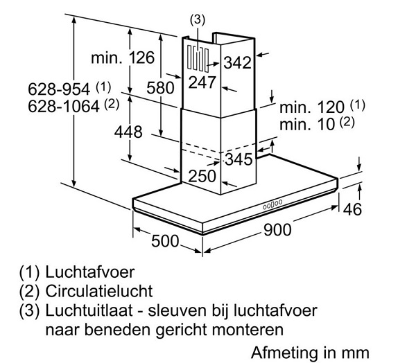 Máy hút mùi treo tường BOSCH DWB098E50 8 may hut mui treo tuong bosch dwb098e50 boschnhapkhau 2