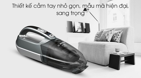 Máy hút bụi cầm tay Bosch BHN20110 giá rẻ, chính hãng 2 Thiết kế máy hút bụi cầm tay Bosch BHN20110 nhỏ gọn.